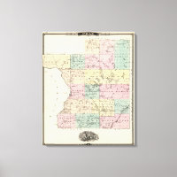 Karte des Landkreises Polk, Staat von Wisconsin