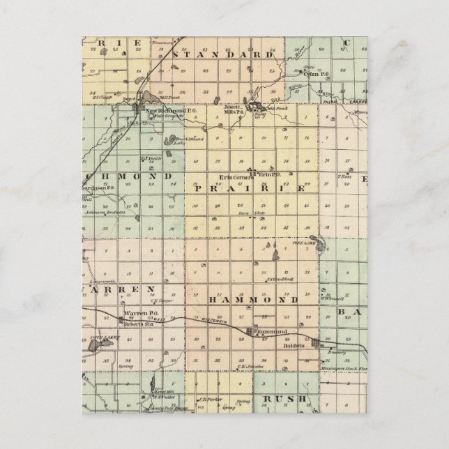 Karte des Landkreises St Croix (Vorderseite)