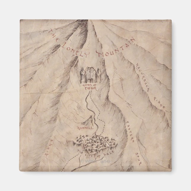 Karte des Lonley Mountain Magnet (Vorne)