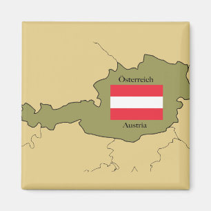 Karte des Magnet Österreich