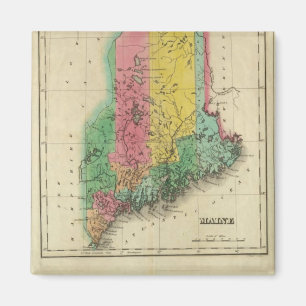 Karte des Maine Magnet