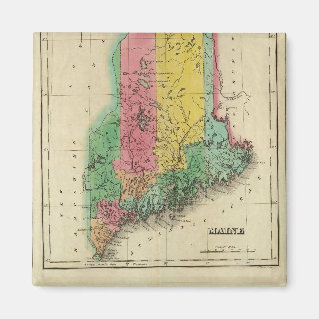 Karte des Maine Magnet (Vorne)