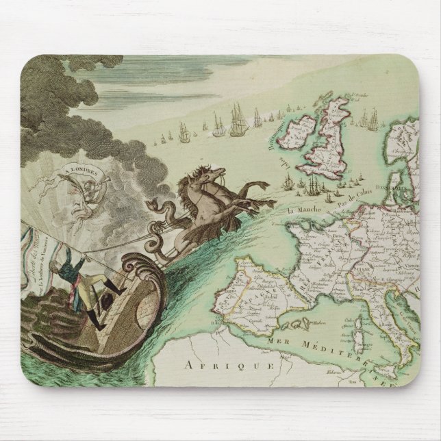 Karte des Marineangriffs auf England durch Mousepad (Vorne)