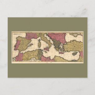 Karte des Mittelmeers (1695)