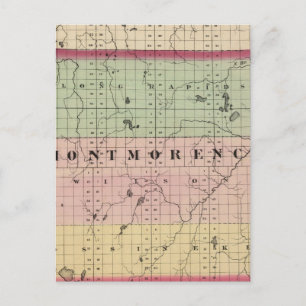 Karte des Montmorency-Landkreises, Michigan