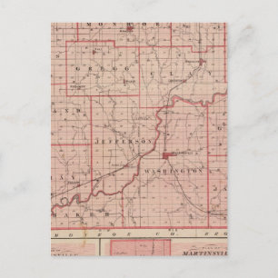 Karte des Morgan-Landkreises mit Mooresville