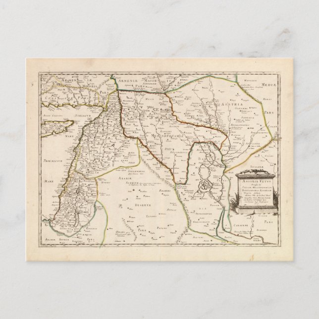 Karte des Nahen Ostens (1651) (Vorderseite)