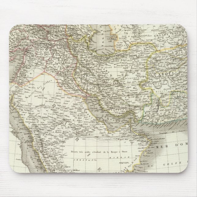 Karte des Nahen Ostens 2 Mousepad (Vorne)