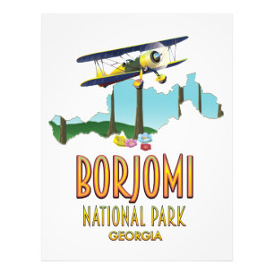 Karte des Nationalparks Borjomi Georgien Fotodruck