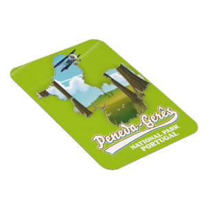 Karte des Nationalparks Peneda-gerês Portugal Magnet