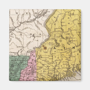 Karte des Neuenglands oder der östlichen Staaten Magnet