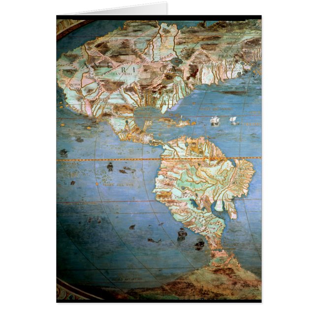 Karte des Nordens und des Südamerikas (Vorne)