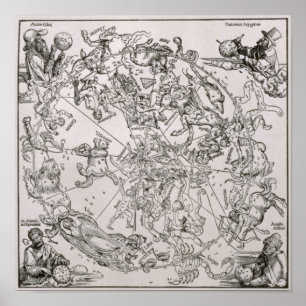 Karte des nördlichen Luftraums Poster