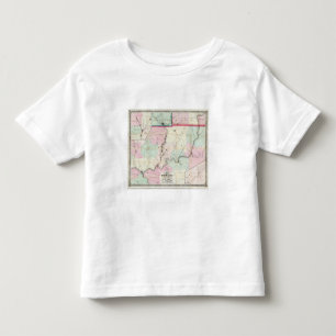 Karte des Öl-Bezirkes von Pennsylvania Kleinkind T-shirt