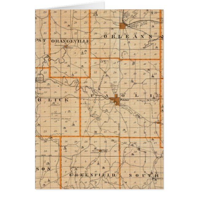 Karte des Orange-Landkreises (Vorne)