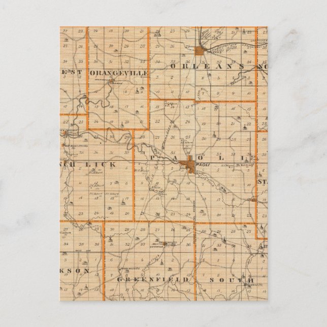 Karte des Orange-Landkreises (Vorderseite)