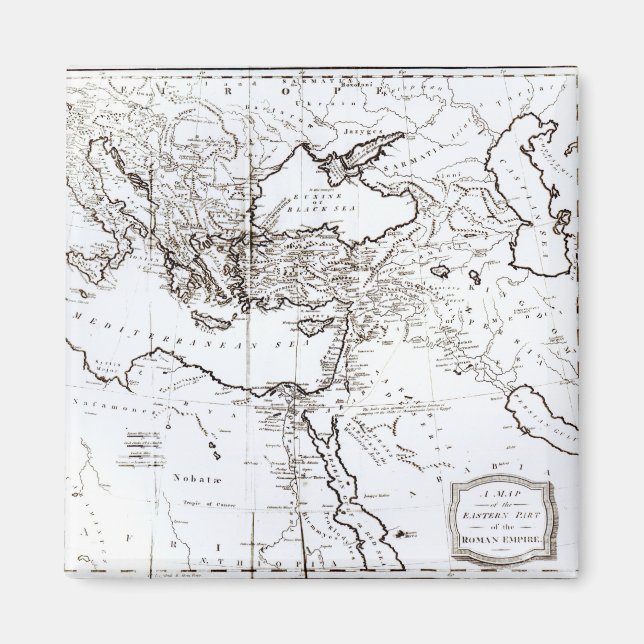 Karte des östlichen Teils des Römischen Reiches Magnet (Vorne)