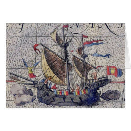 Karte des Pazifischen Ozeans mit großer Schiffskar