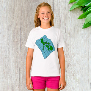 Karte des philippinischen Girls-T - Shirt