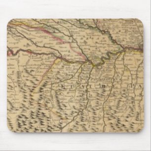 Karte des Po-Flusstals Mousepad