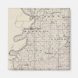 Karte des Posey-Landkreises Magnet