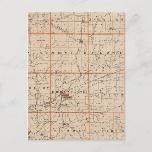 Karte des Putnam-Landkreises (Vorderseite)