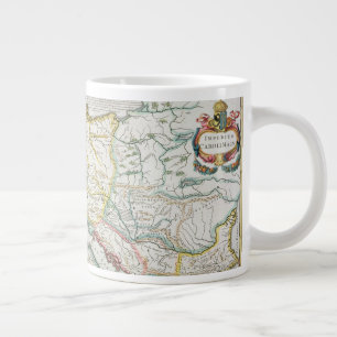 Karte des Reiches von Charlemagne Jumbo-Tasse