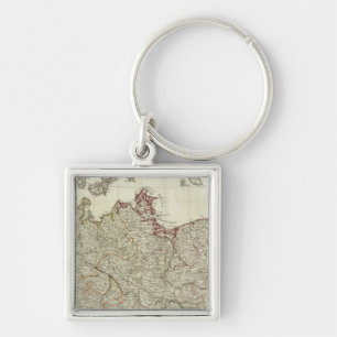 Karte des Reiches von Deutschland Nordteil Schlüsselanhänger