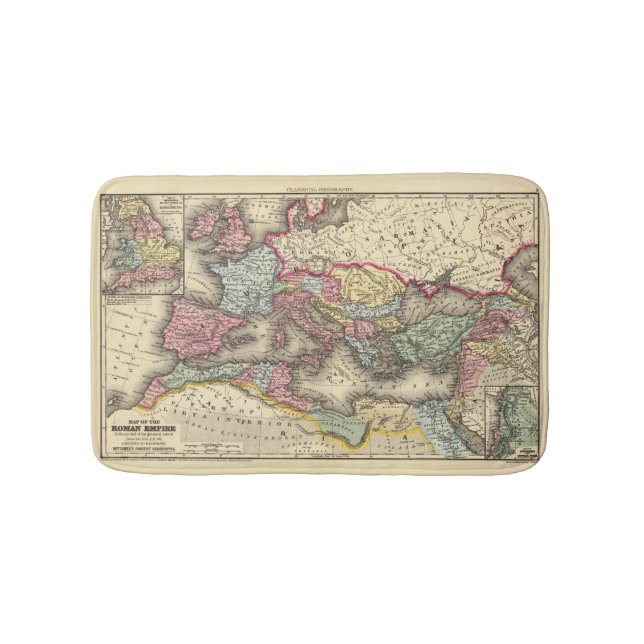 Karte des römischen Reiches Badematte (Vorderseite)
