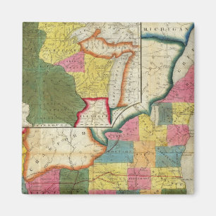 Karte des Siedlungsgebiets Wisconsin Magnet