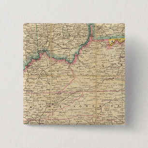 Karte des Sitzes des Zivilen Krieges in Amerika Button