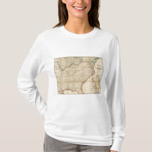 Karte des Sitzes des zivilen Krieges in Amerika T-Shirt