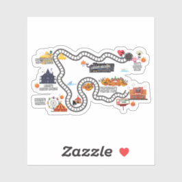 Karte des Spielplatzes Aufkleber