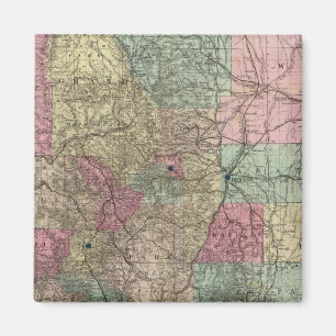 Karte des Staat Colorado Magnet