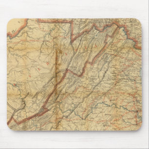 Karte des Staat Virginia Mousepad