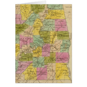 Karte des Staat von Alabama