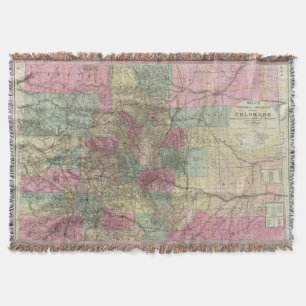 Karte des Staat von Colorado Decke