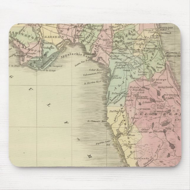 Karte des Staat von Florida Mousepad (Vorne)