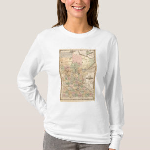 Karte des Staat von Minnesota, 1874 T-Shirt