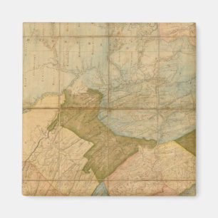 Karte des Staat von Pennsylvania Magnet