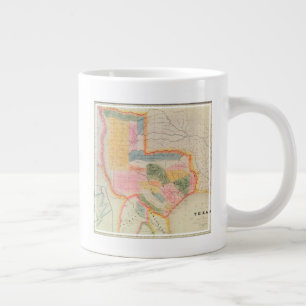 Karte des Staat von Texas 1835 Jumbo-Tasse