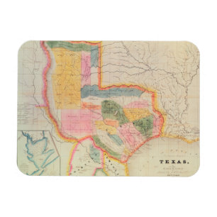 Karte des Staat von Texas   1835 Magnet