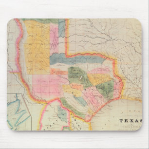 Karte des Staat von Texas 1835 Mousepad