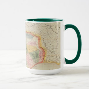 Karte des Staat von Texas   1835 Tasse