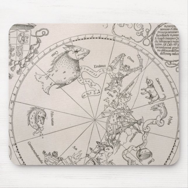 Karte des südlichen Himmels Mousepad (Vorne)