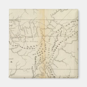 Karte des Tennessees Magnet