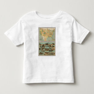 Karte des USA 2 Kleinkind T-shirt