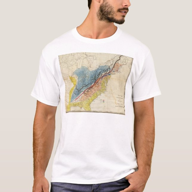 Karte des USA 3 T-Shirt (Vorderseite)