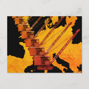 KARTE DES Vintagen KREBSBETREIBERS IN EUROPA