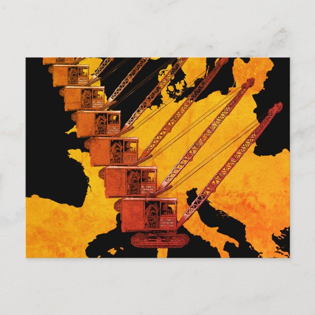 KARTE DES Vintagen KREBSBETREIBERS IN EUROPA (Vorderseite)